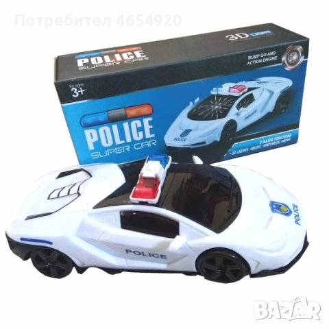 Детска играчка Полицейска кола, снимка 2 - Коли, камиони, мотори, писти - 52615288