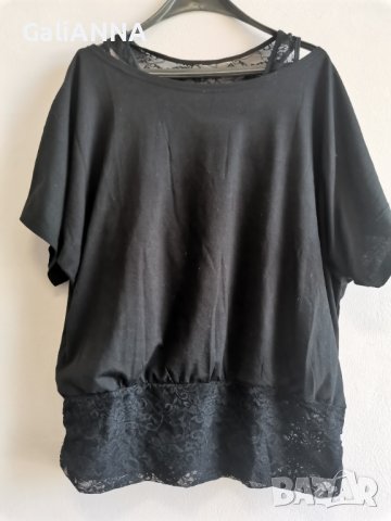 СТРАХОТНА ТУНИКА С ДАНТЕЛА 2XL, снимка 3 - Туники - 41908700