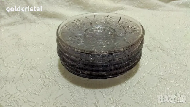 стари стъклени чинийки за десерт , снимка 4 - Антикварни и старинни предмети - 48828465