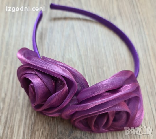 Красива диадема с ерозии в лилав цвят, снимка 3 - Аксесоари за коса - 35758661