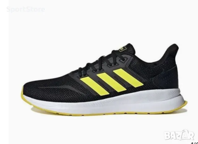 Adidas Runfalcon 'Black Yellow' F36206, снимка 4 - Маратонки - 50195470