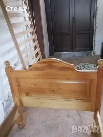 Единични дървени легла с нощни шкафчета, снимка 2 - Шкафове - 53178509