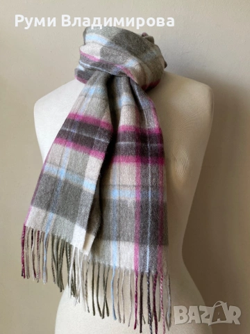Кариран шал House of Scotland oт 100 % агнешка вълна, снимка 2 - Шалове - 53690812