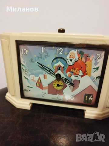 Стар анимиран будилник, настолен часовник, снимка 7 - Антикварни и старинни предмети - 52673923