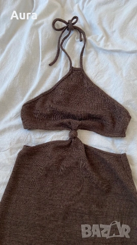 Brown cutout dress, снимка 3 - Рокли - 53814896