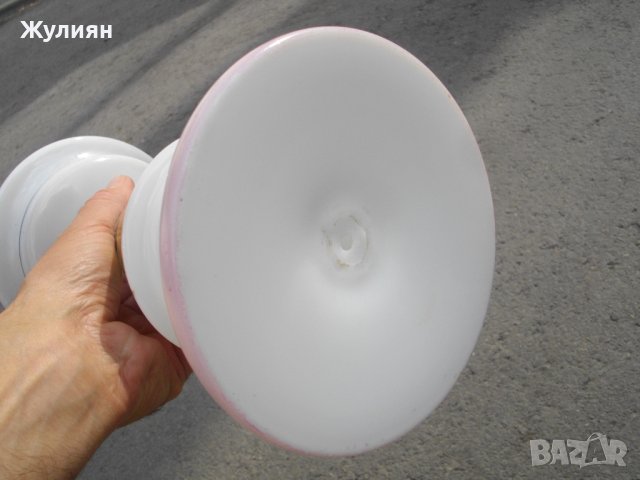  СТАРА РЪЧНО РИСУВАНА ГАЗЕНА ЛАМПА, снимка 13 - Антикварни и старинни предмети - 42203785