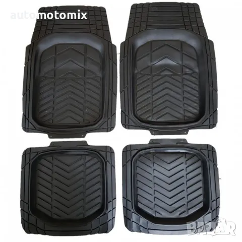 Гумени стелки универсални черни 4бр. комплект - 1702