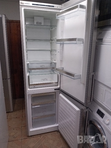 Иноксов комбиниран хладилник с фризер Сименс Siemens A+++ 2 години гаранция!, снимка 5 - Хладилници - 51993664
