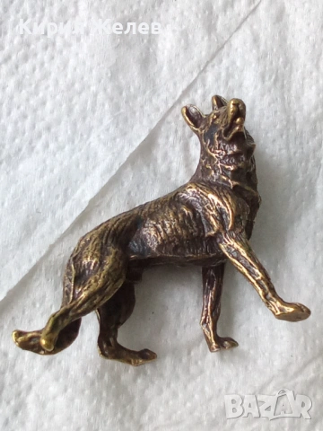 Бронзова фигурка на куче 52774