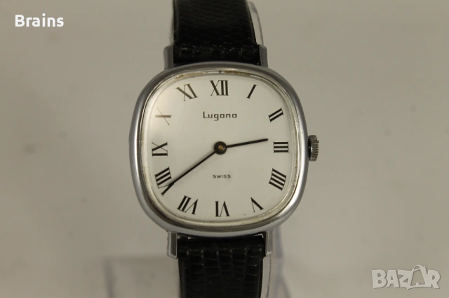 1960's LUGANO Швейцарски Ръчен Часовник, снимка 4 - Мъжки - 53060939