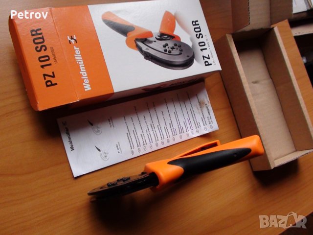 WEIDMÜLLER PZ 10 SQR - ТОП-PROFI Кримпклещи 0,14-10mm² SUPER CRIMP !! ЧИСТО НОВИ !! Made in Germany , снимка 7 - Клещи - 35709959