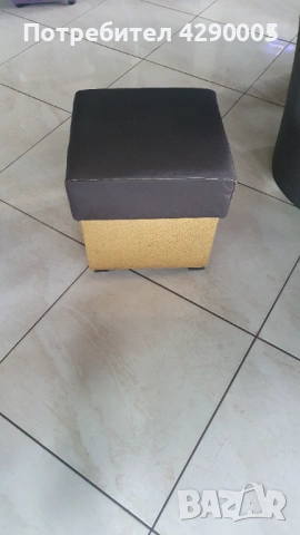 Фотьойл с табуретка и маси за кафе, снимка 2 - Дивани и мека мебел - 53524750