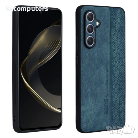 Samsung Galaxy A55 5G ЕAZNS Удароустойчив Кожен Калъф и Протектор, снимка 2 - Калъфи, кейсове - 53021164