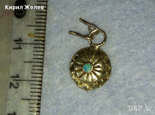 СТАРИННА ВЪЗРОЖДЕНСКА ТЮРКОАЗЕНА СРЕБЪРНА ВИСУЛКА НАКИТ УКРАШЕНИЕ РЪЧНА ИЗРАБОТКА 40056, снимка 9 - Антикварни и старинни предмети - 42486679