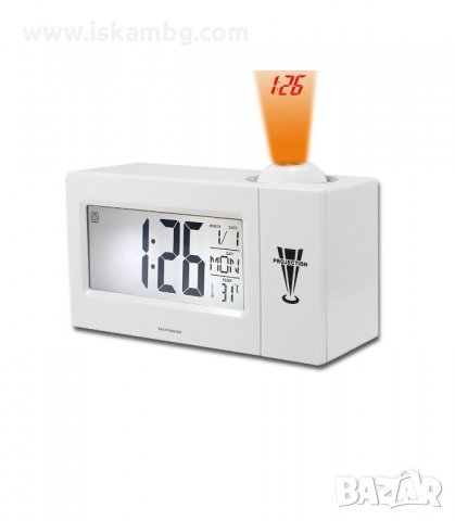 ЧАСОВНИК С ПРОЕКТОР ЗА СТЕНА ИЛИ ТАВАН (МЕТЕОЧАСОВНИК) - код 3605