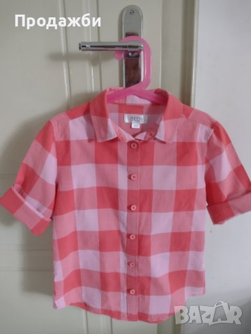 Риза с къс ръкав за момиче, снимка 3 - Детски ризи - 40386639