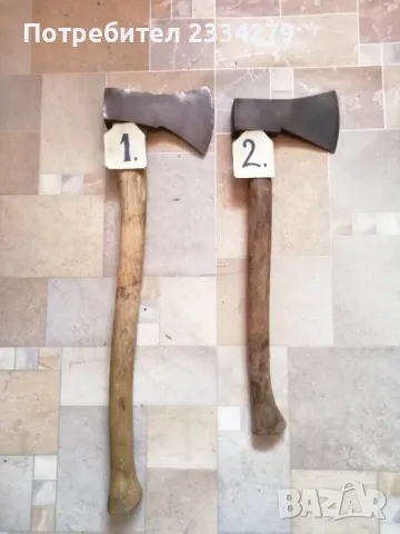  Стари брадви, тупори секири,  има военни немски от WW-2, снимка 3 - Антикварни и старинни предмети - 48083696