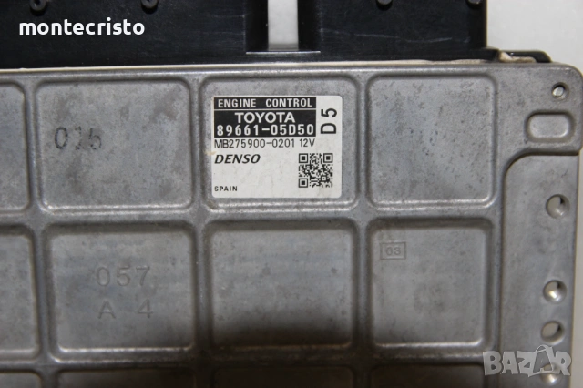 Моторен компютър Toyota Avensis T270 T27 (2009-2012г.) 89661-05D50 / 8966105D50 / MB2759000201, снимка 2 - Части - 53190372