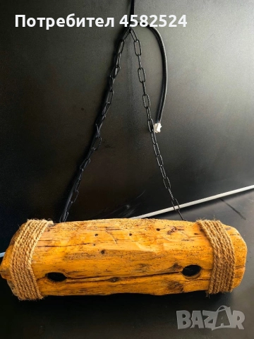 Дървен полилей, снимка 2 - Полилеи - 52512013