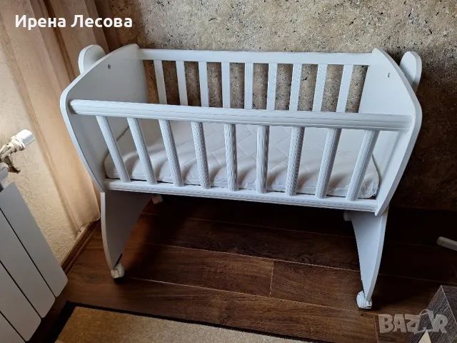 Бебешка кошара + матрак + чаршафи и музикална играчка, снимка 2 - Бебешки легла и матраци - 48274866