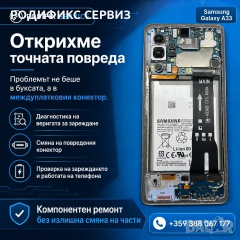 Телефонът не зарежда? Ремонт на букса, конектори и платка, диагностика, цяла България, снимка 3 - Ремонт на телефони - 55753824