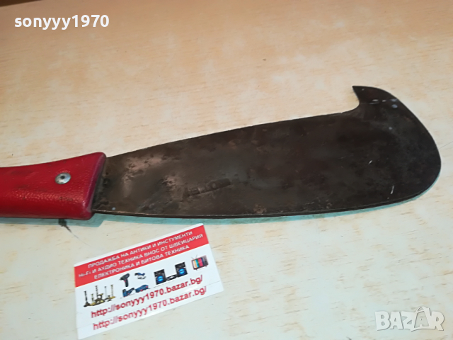 кукри-крив нож-38см-сатър с печат лого от германия 2303221010, снимка 10 - Антикварни и старинни предмети - 36202691