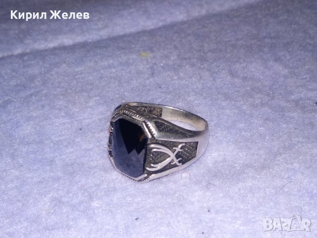 СКЪПОЦЕНЕН АВТОРСКИ СРЕБЪРЕН ПИРАТСКИ ПРЪСТЕН СРЕБРО 925 с НИЕЛО и ОГРОМЕН ФАСЕТИРАН МАРКАЗИТ 36405, снимка 16 - Пръстени - 39535693