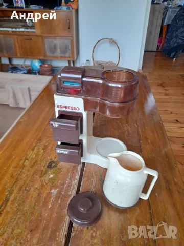 Стара детска играчка кафемашина Espresso, снимка 3 - Други ценни предмети - 56315451