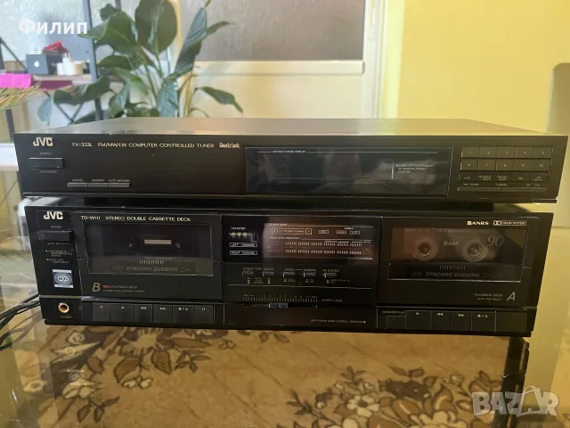 JVC Vintage Hi-Fi комплект – TD-W111 + FX-333L, снимка 3 - Аудиосистеми - 56150293