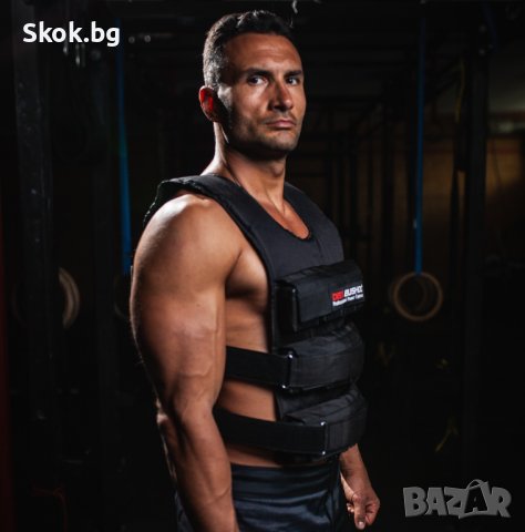 Тренировъчна Жилетка С Регулируема Тежест – Черна 40 Кг (40 Х 1 Кг), снимка 4 - Фитнес уреди - 40771287