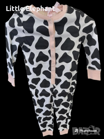 Цяла пижамка ромпърче за 3-4 год мом"Little cow girl",колекция"Animals",Англия/нова