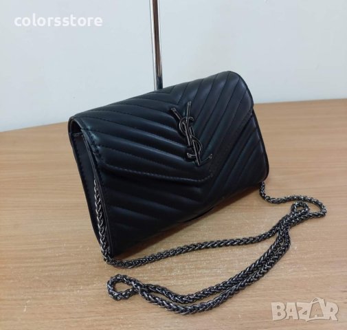 Луксозна Черна чанта YSL код SG67ZA, снимка 2 - Чанти - 32630599