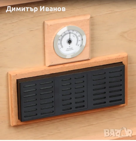 Galiner кедров хумидор със овлажнител и хидрометър за 30-50 пури, снимка 9 - Други - 50992266
