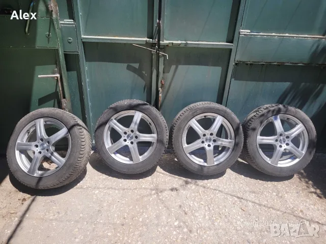 Джанти с гуми Michelin  17 цола смъкнати от Пежо. 7J  x  17   H2  , снимка 3 - Гуми и джанти - 56075428