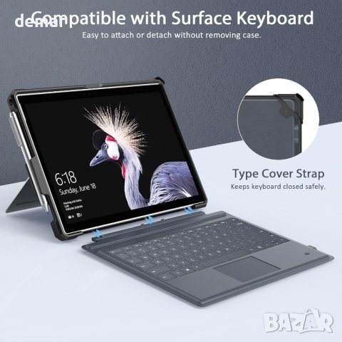 Калъф TiMOVO за Microsoft Surface Pro 7 / Pro 7 Plus/Pro 6 / Pro 5 / Pro 4 / Pro LTE,, снимка 5 - Калъфи, кейсове - 44149207