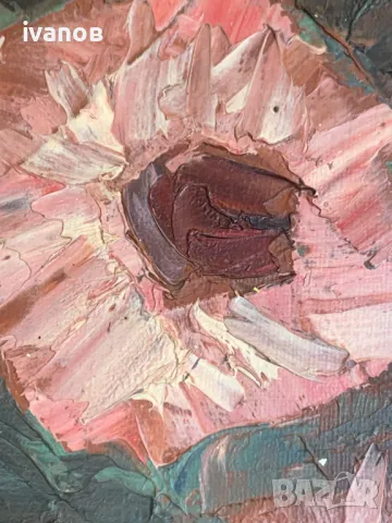 стара българска картина натюрморт, снимка 5 - Картини - 49882368
