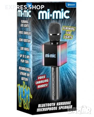 WB МИКРОФОН С ЕФЕКТИ MI-MIC СИВ TY6057GM, снимка 3 - Музикални играчки - 39927898