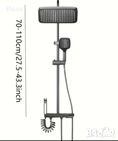 Душ Система Gunmetal Gray, снимка 2 - Душове - 55806783