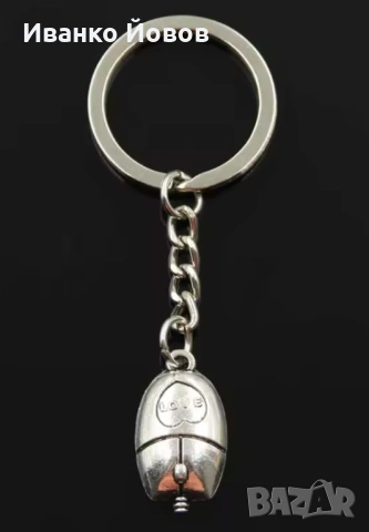 Ключодържател Компютърна мишка, метален, цветен, 2D (плосък), идеален подарък, снимка 13 - Други - 53430373