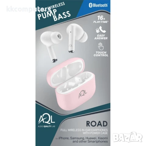 Cellularline, AQL Road, TWS, Розови Bluetooth слушалки, снимка 2 - Bluetooth слушалки - 50642170