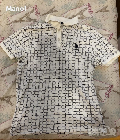 U.S Polo тениска с яка