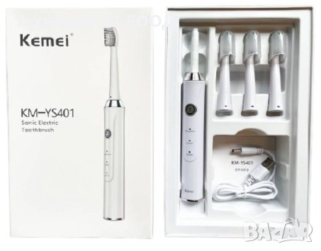 Електрическа четка за зъби с 3 глави KM-YS401, снимка 2 - Други - 41001303