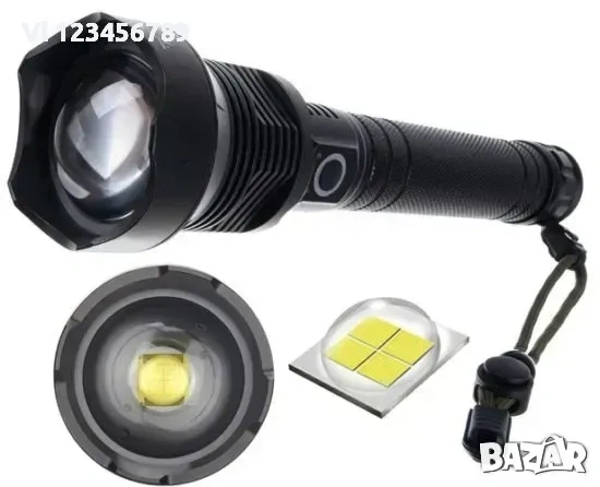 Изключително мощен LED прожектор X-Balog P90 метален, снимка 4 - Къмпинг осветление - 53836087