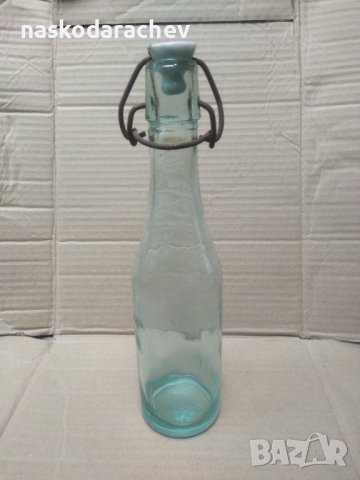 Ретро шише бутилка с керамична кокалена тапа, снимка 7 - Антикварни и старинни предмети - 42686334