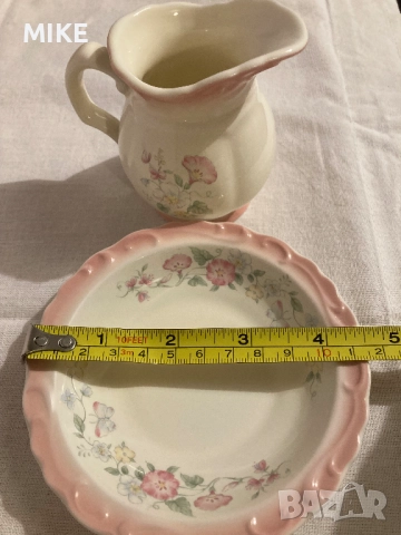 Порцелан- малки чинийки и каничка, снимка 6 - Други - 52333595