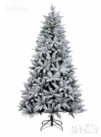 Изкуствена елха K r i n g Melbourne, Цялата заснежена с метална стойка.