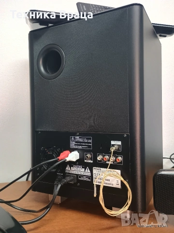 Страхотна аудио система PHILIPS 2.1. Качествен звук с дълбок мек бас! , снимка 15 - Аудиосистеми - 53849399