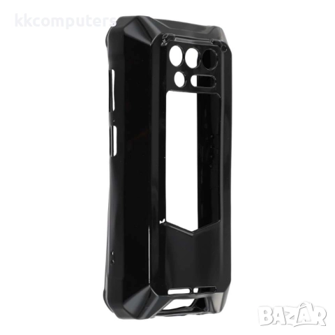 Калъф с протектор за Oukitel WP100 Titan – мек TPU удароустойчив калъф, прозрачен или черен, снимка 2 - Резервни части за телефони - 52520212