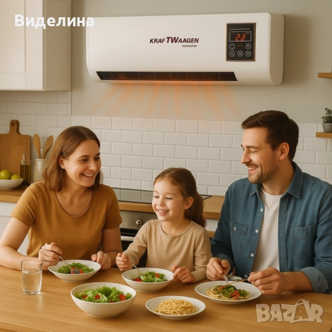 Стенна печка KraftWaagen 3 в 1 – отопление и охлаждане за всяка стая, снимка 2 - Отоплителни печки - 51963646