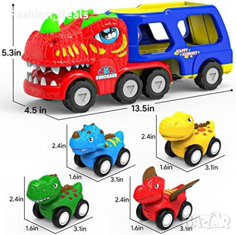 Нови Играчки за Деца/Динозавър 5 в 1 камион коли/1-4 год., снимка 4 - Други - 41392062